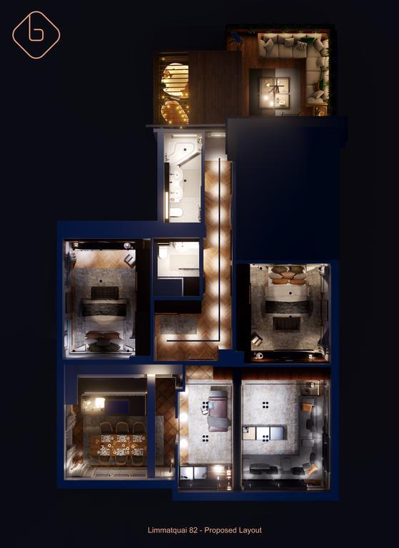 Le Bijou Lq82 Spectacular Limmatview Penthouse Apartment Zurich Luaran gambar